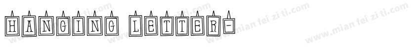Hanging letter字体转换